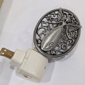 Pewter Angel Night Light - Mom Gift NIB